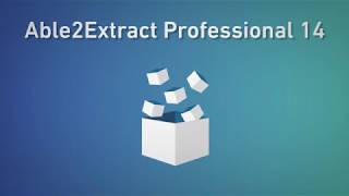 Whats New Able2Extract Professional 14 Features [upl. by Cavill]