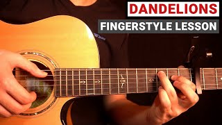 Dandelions  Ruth B  Fingerstyle Guitar Lesson Tutorial How to Play [upl. by Bausch137]