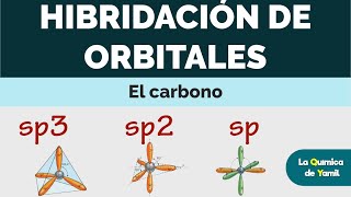 Hibridación de orbitales del carbono  sp3 sp2 sp [upl. by Ahsiliw]