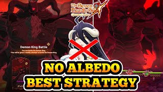 BEST STRATEGY FOR DEMON KING BATTLE GUIDE  HELL DIFFICULTY WITHOUT ALBEDO  7ds Grand Cross [upl. by Amalbergas]