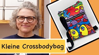 kleine Crossbodybag nähen  kostenlose Maße [upl. by Mcclenon]