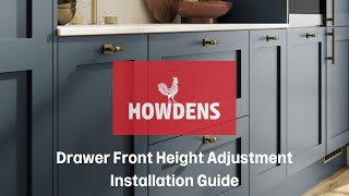 Drawer Front Height Adjustment Guide [upl. by Adnek]