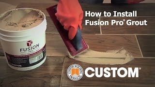 How to Install Fusion Pro® versus Cement Grout [upl. by Kadner]