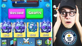 RECORD il CHEST OPENING GRATIS più GRANDE di Sempre Clash Royale [upl. by Arel415]