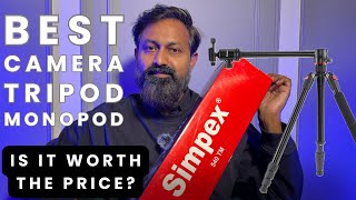 Best Professional Tripod Monopod Made in India Simpex 540 TM  Unboxing amp Review  Hindi [upl. by Accemahs263]