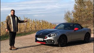 2018 Abarth 124 Spider  RoadsterCabrio Fahrbericht  Review  TestDrive  Details  Sound [upl. by Nehr]