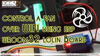 Home Automation fan over WiFi controlled using WROOM32 Wifi Module with 5v 1channel Relay Module [upl. by Accever920]