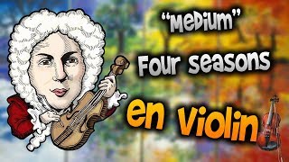 vivaldi  Four seasons en ViolínHow to PlayTutorialTabsheet musicComo TocarManukesman [upl. by Nitnelav]