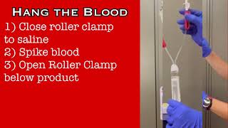 Blood transfusion Setup and Transfusion Primary Y Type Tubing [upl. by Colwell40]