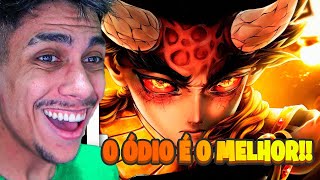 REAGINDO AO RAP DO HANTENGU Kimetsu no Yaiba  Lua Superior Quatro do M4rkim  ‹ Ine Games › [upl. by Lemieux]