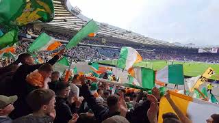 Celtic Vs Rangers  fans at Hampden park  A sea of Ireland 🇮🇪 [upl. by Ecnerual]