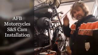 SampS Gear driven cam install Harley Softail [upl. by Auginahs]