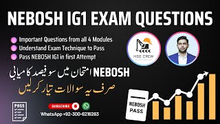 NEBOSH IGC Exam Questions  IG1 Frequently Asked Questions  Pass NEBOSH in First Attempt [upl. by Lamoureux]