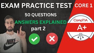 CompTIA A Certification Practice Test 2024 Exam 2201101 50 Questions with Explained Answers [upl. by Bricker]