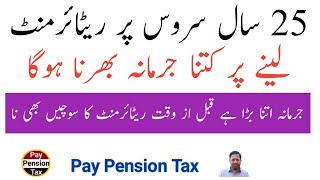 Voluntary Retirement After Completion of 25year Service Under Pension Scheme 2024  Pay Pension Tax [upl. by Huxham]