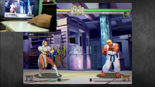 Evo Moment 37 Trial  SFIII 3rd Strike Online Edition on DIY Hitbox [upl. by Annael353]