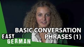 Easy German  Basic Conversation Phrases 1 [upl. by Aidnahs]