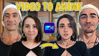 One Click AI Animation Convert Video to AI Anime  PowerDirector [upl. by Lahsiv]