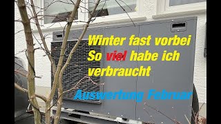 So viel Strom habe ich diesen Winter verbraucht  Alle Zahlen der Wärmepumpe offengelegt  Februar [upl. by Esme]