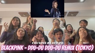 COUSINS REACT TO BLACKPINK  DDU DU DDU DU REMIX ENCORE DVD TOKYO DOME 2020 [upl. by Anatniuq]