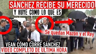 LANZAN FANGO Y PALOS A SÁNCHEZ EN SU VISITA A LAS ZONAS AFECTADAS DE VALENCIA 💥¡Y SE VA HUYENDO💥 [upl. by Ahsimet70]