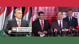 Hungarys cold civil war election likely to keep right in power [upl. by Hanavas552]