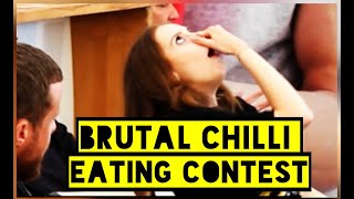 Episode 66 Chilli Eating Contest from Cheshire UK  UK Chilli Queen at the Foodies Festival [upl. by Aracat]