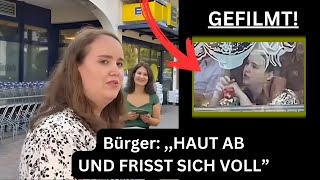 Bürger vor Edeka schockieren Ricarda Lang [upl. by Iretak676]