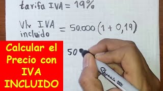 Como calcular el IVA INCLUIDO [upl. by Sherar]