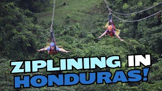 WONDER OF THE SEAS ZIPLINING IN HONDURAS [upl. by Pears]