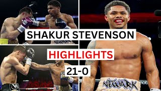 Shakur Stevenson 210 All Knockouts amp Highlights [upl. by Nahtonoj920]