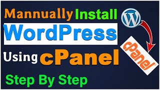 how to install wordpress in cpanel manually  setup wordpress on cpanel step by step [upl. by Lasky275]