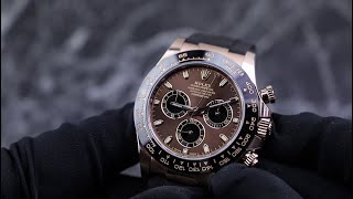 Rolex Cosmograph Daytona Everose 116515LN Choco Dial Unboxing amp Presentation [upl. by Parette]