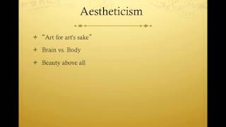 Lecture 5 Part 2 Wilde and Aestheticism [upl. by Reeve452]