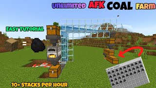 NEVER MINE COAL AGAIN❗ Unlimited Fuel Farm Minecrafthow to make coal farm in Minecraft [upl. by Yettie]