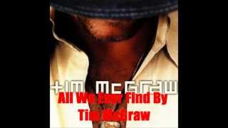 All We Ever Find By Tim McGraw Lyrics in description [upl. by Simons896]