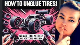 Unglue Your RC Tires FAST No Acetone Needed 👍 2024 rccrawlers howto rccommunity treal [upl. by Odin64]