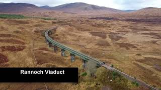 The West Highland Railway Rannoch Station and Loch Laidon [upl. by Jacquelynn118]