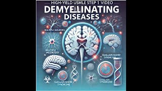 Multiple SclerosisGuillain Barré SyndromeHigh yield review USMLE Step 1First aid Explanation [upl. by Nyral]