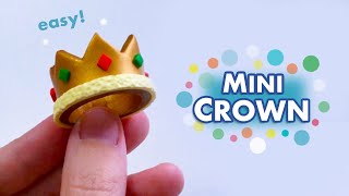 How to Make a CROWN  Christmas Polymer Clay Tutorial [upl. by Elleinad]