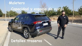 Toyota RAV4 Hybrid 2019 Advance Plus Maletero capacidad y detalles traseros  Review  Español [upl. by Ecyle]