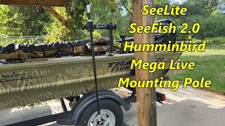 Seelite SeeFish 20 Transducer Mount for Humminbird Mega Live on Tracker Grizzly [upl. by Enoval]