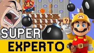 BOMBARDEO ATÓMICO 💣💣💣   SUPER EXPERTO NO SKIP  Super Mario Maker  ZetaSSJ [upl. by Dragon895]