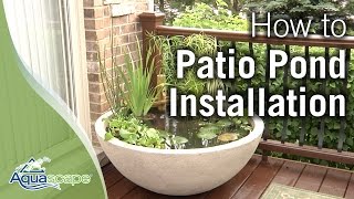 How To Create an Easy Container Water Feature with Aquascapes Patio Pond [upl. by Tenneb]