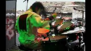 Joey Jordison Drumming Backstage camera [upl. by Iveel257]