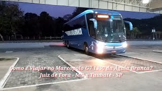 MADRUGADA NA ESTRADAVIAGEM COM O MARCOPOLO G7 1350 DA ÁGUIA BRANCA JUIZ DE FORA X TAUBATÉ [upl. by Assirek]