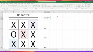 Create Games in MS Excel  TickTackToe or Knots and Crosses [upl. by Karisa]