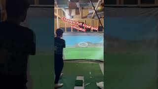 Optishot 2 cheapest setup yet New project golf simulator bluecollarlife cheapest under 500 [upl. by Einnil]