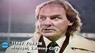 Merthyr v Swansea City in the snow 9091 Welsh cup Chris Coleman Terry Yorath [upl. by Ativet]