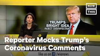 Indian News Anchor Mocks Trump for Coronavirus Treatment Remarks  NowThis [upl. by Eniala]